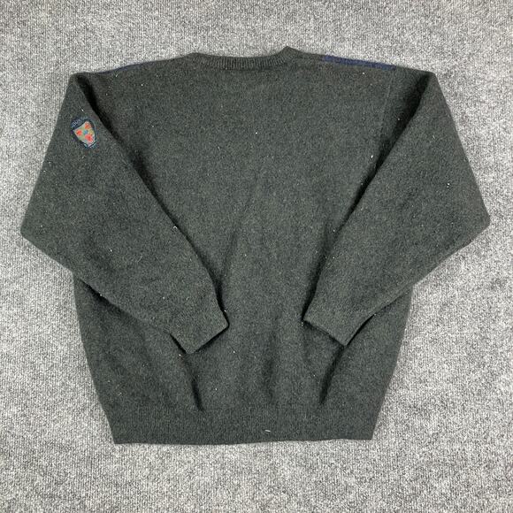 Peter Scott Sweater Mens Size 46 Green Argyle Wool Blend Pullover Knit Vintage - Picture 7 of 8